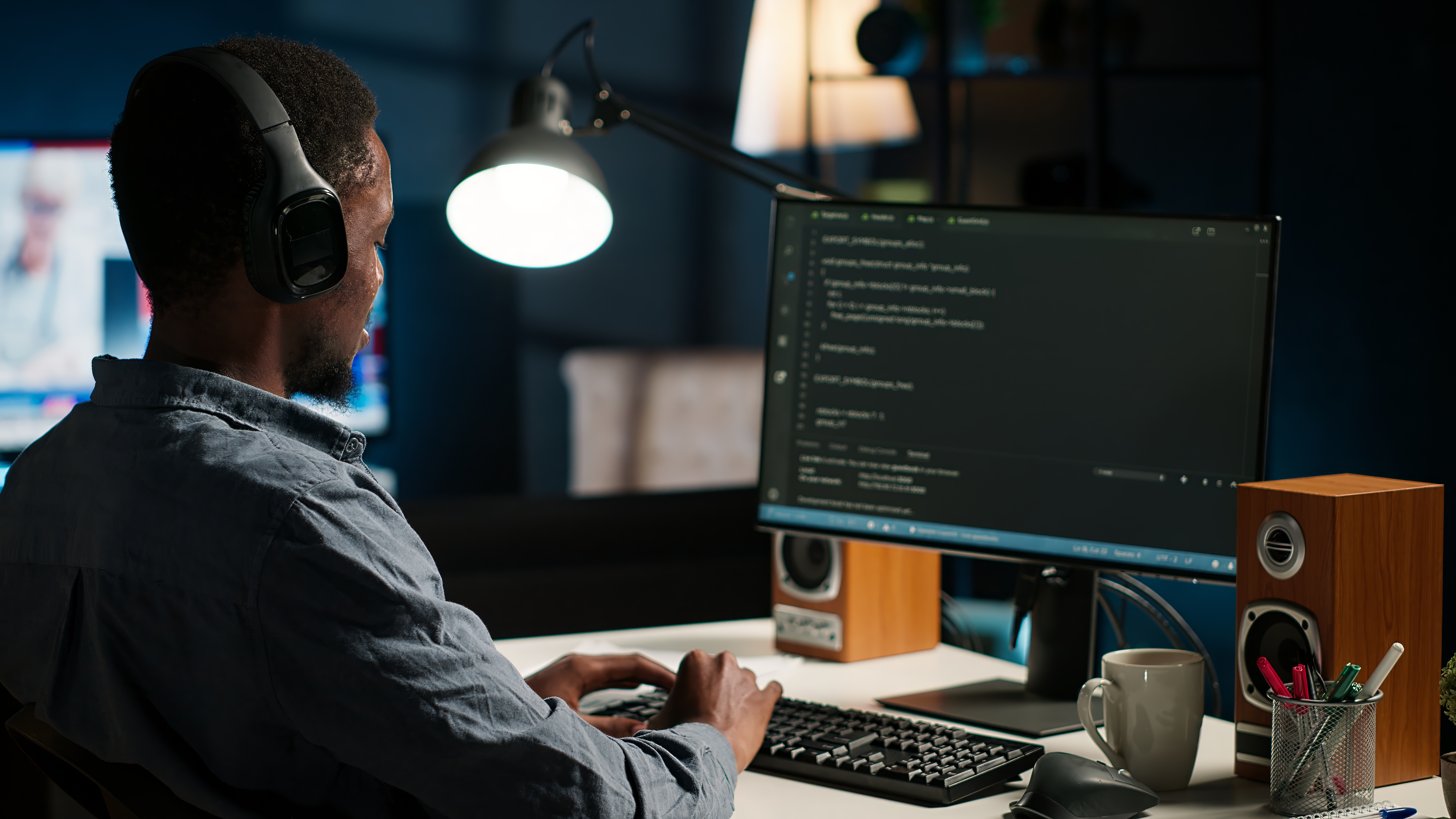 Responsive web and mobile products on a desk